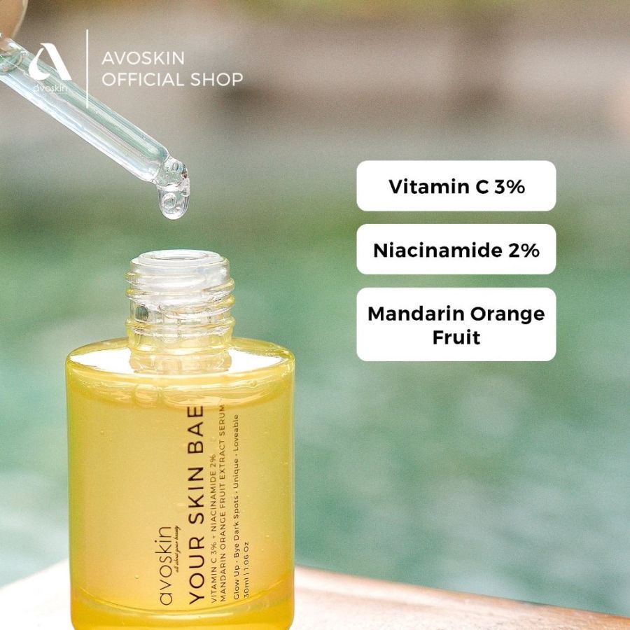 Avoskin Your Skin Bae Vitamin C+Niacinamide+ Mandarin Orange Serum Wajah 30ml
