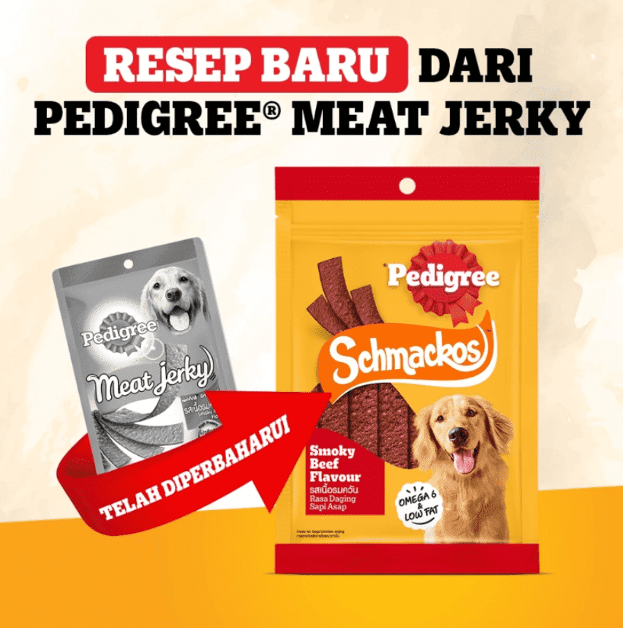 Pedigree Schmackos Stix Smoky Beef Snack Anjing 70gram