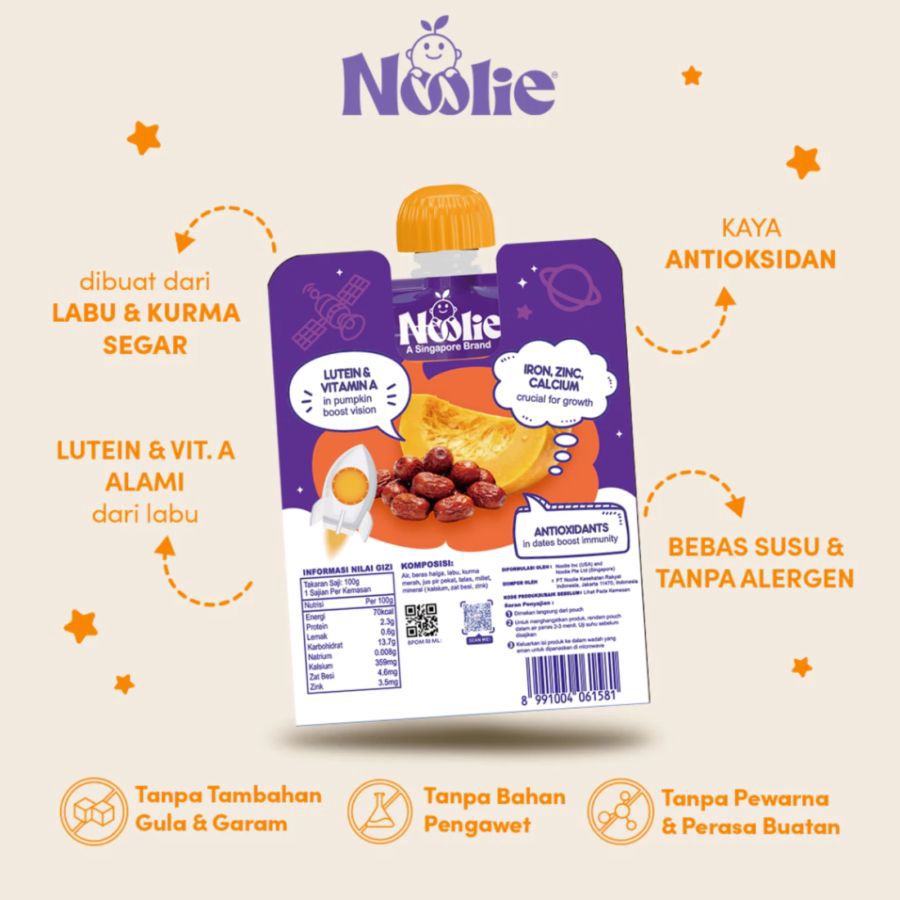Noolie Porridge Meal Pumpkin and Dates Bubur MPASI 100gram