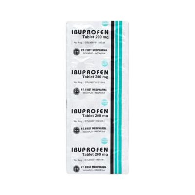 Ibuprofen 200 mg Obat Pereda Nyeri dan Demam Strip