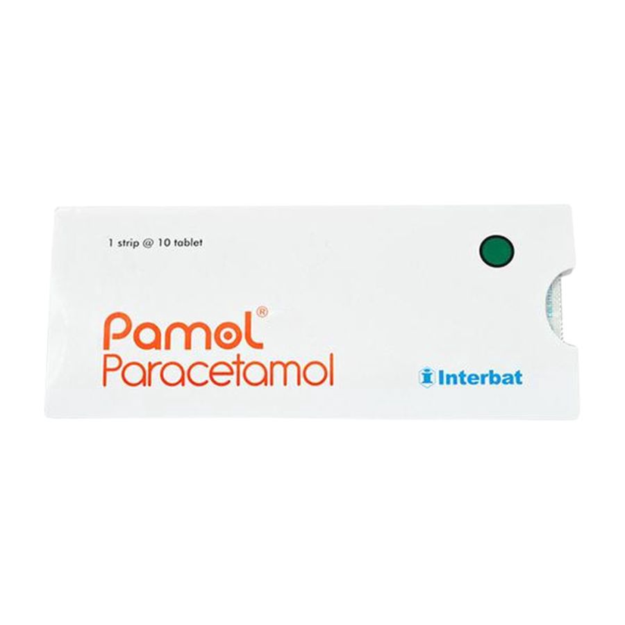 Pamol Paracetamol 500 mg Obat Demam dan Sakit Kepala 10tablet