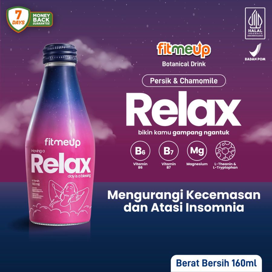 Fitmeup Relax Peach Chamomile 160ml