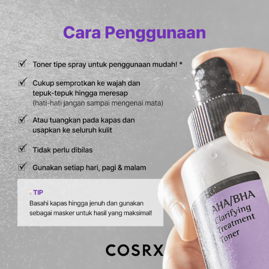 COSRX AHA/BHA Clarifying Treatment Toner Wajah 150ml
