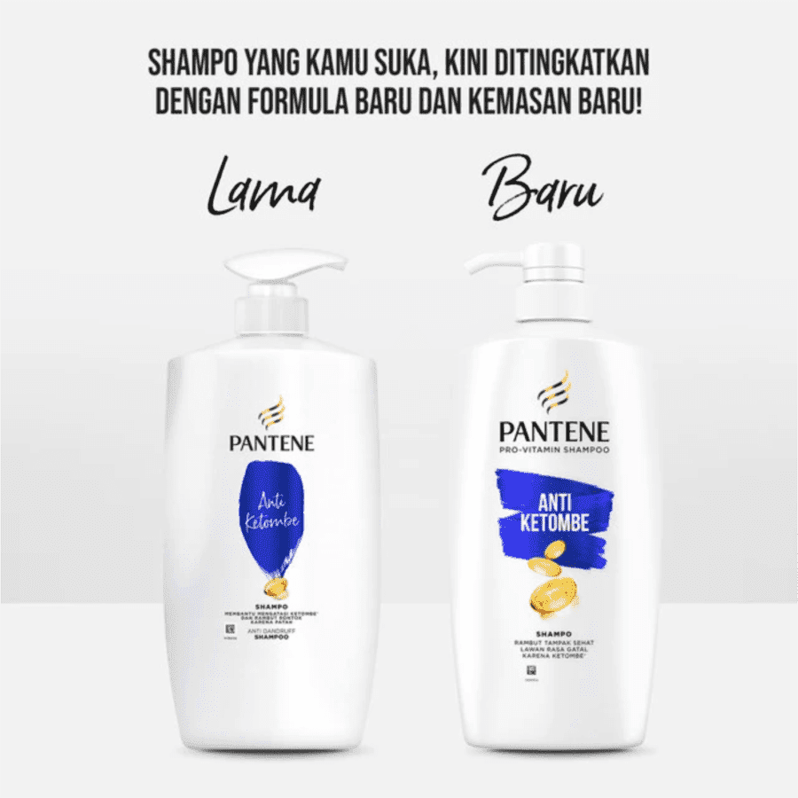 Pantene Pro-V 2in1 Anti Ketombe & Perawatan Rambut Rontok Shampoo 3 bottles x 400 ml
