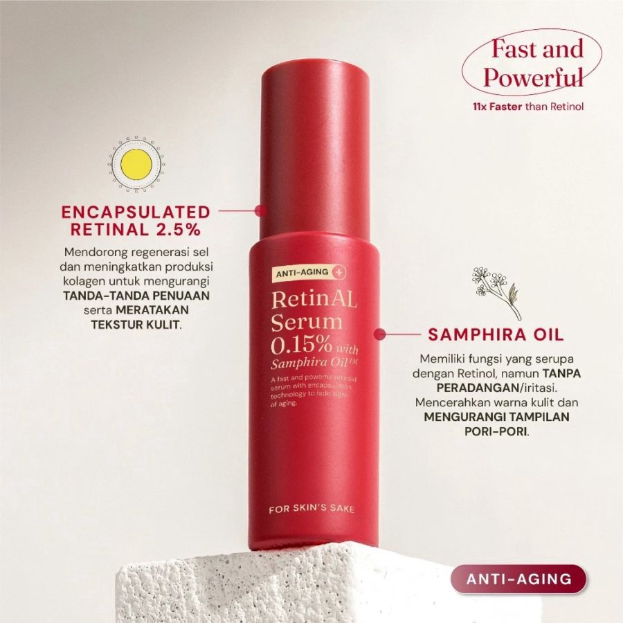 For Skin's Sake RetinAL Serum 0,15% with Samphira Oil 30ml