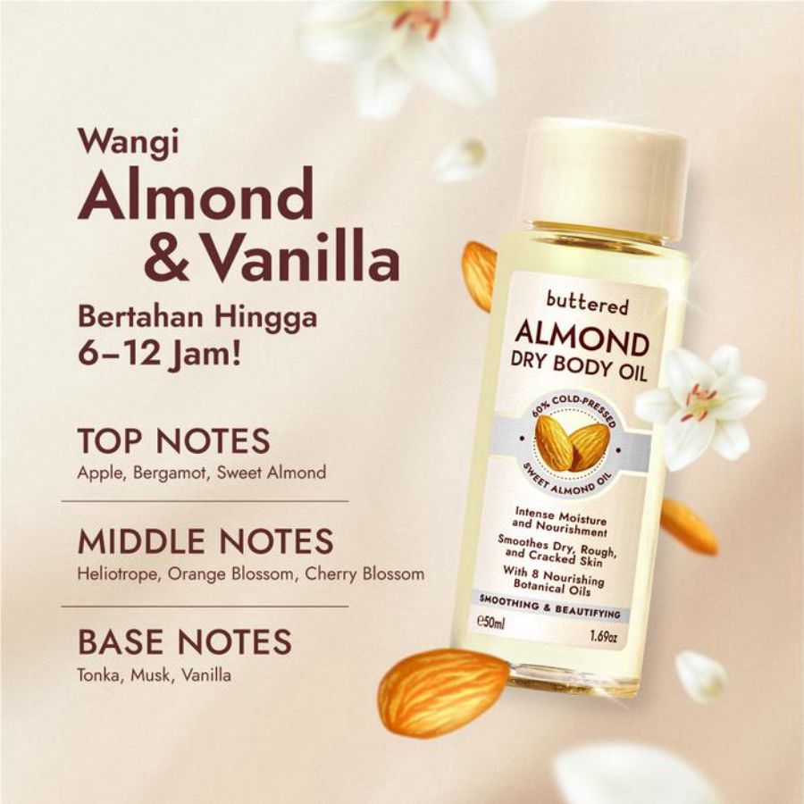 Buttered Smoothing & Beautifying Almond Dry Body Oil