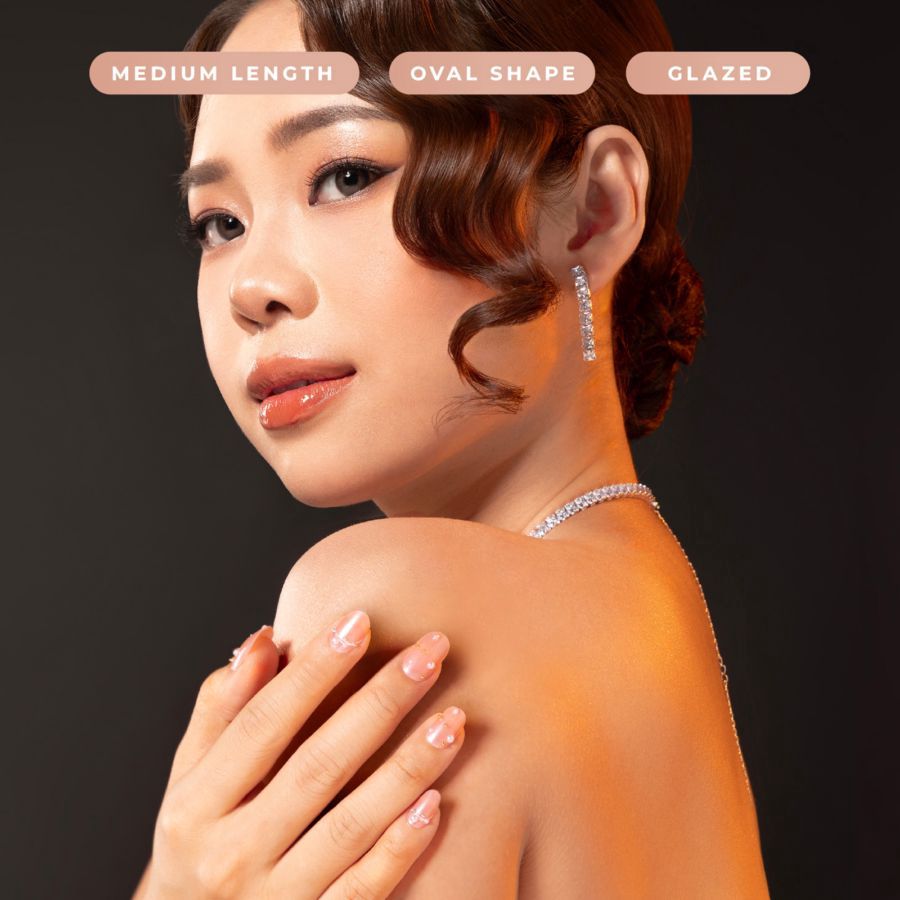 Eze Nails Under The Spotlight Kuku Palsu Tempel 24pcs