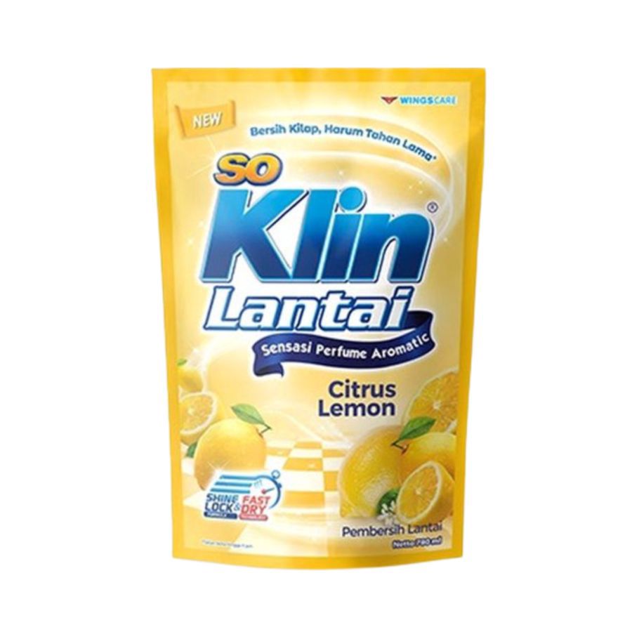 SoKlin Pembersih Lantai Citrus Lemon/Pembersih Lantai 310ml