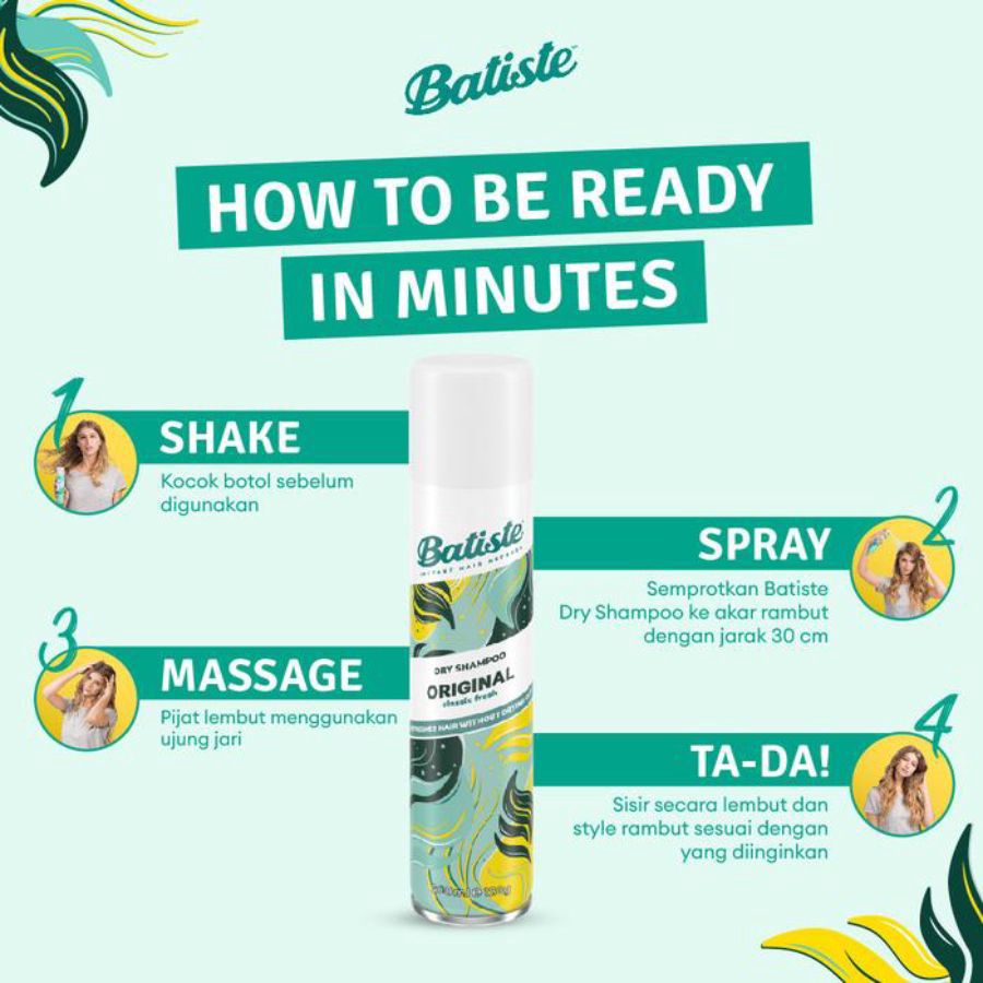 Batiste Original Classic Fresh Dry Shampoo