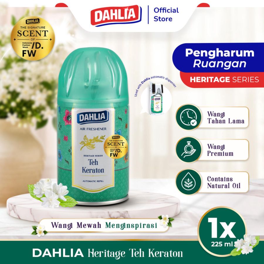 Dahlia Matic Teh Keraton Pengharum Ruangan Refill 225ml