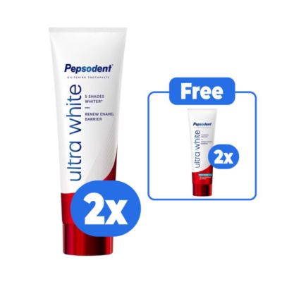 Buy 2 Get 4 Pepsodent Ultra White Fresh Shine Pasta Gigi 90 gram
