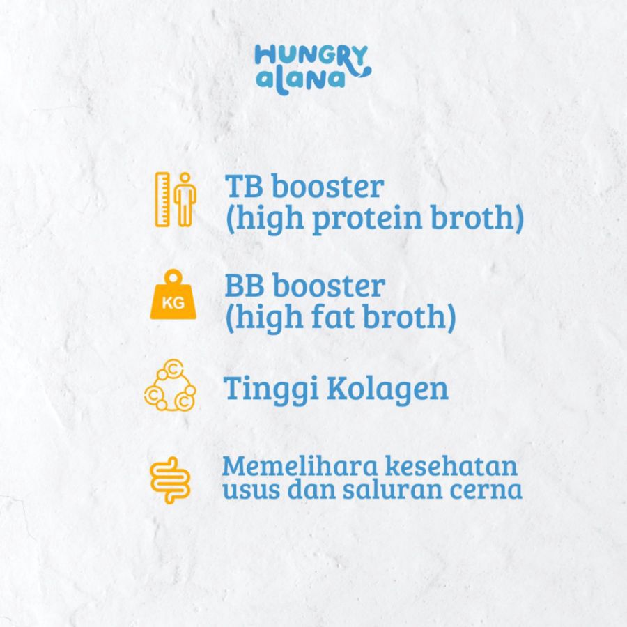 Hungry Alana Chicken Bone Broth High Fat MPASI 210ml