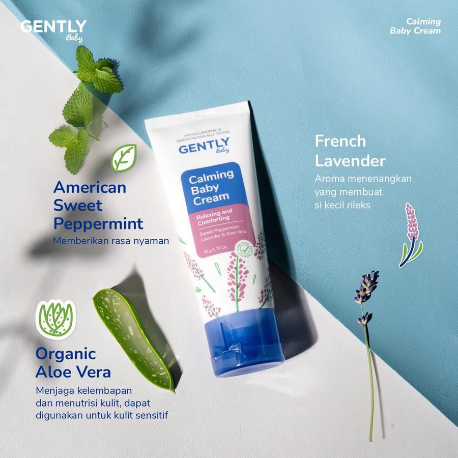 Gently Baby Calming Baby Cream Perawatan Bayi 20gram
