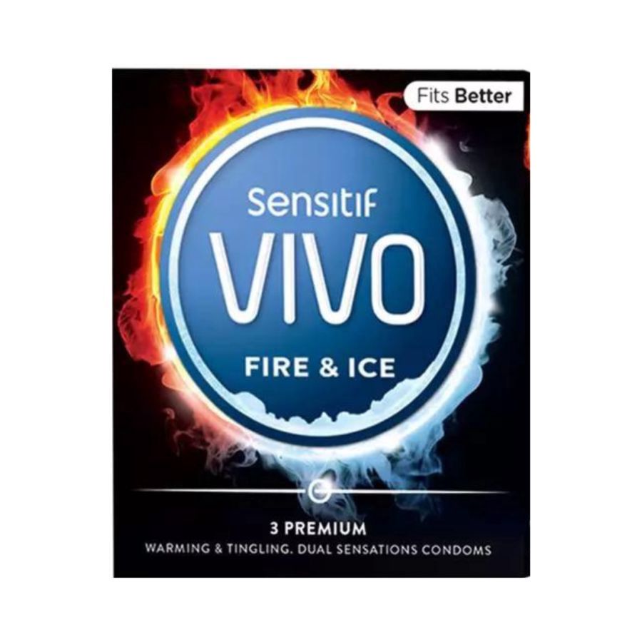 Vivo Fire and Ice Kondom Pria 3sachets