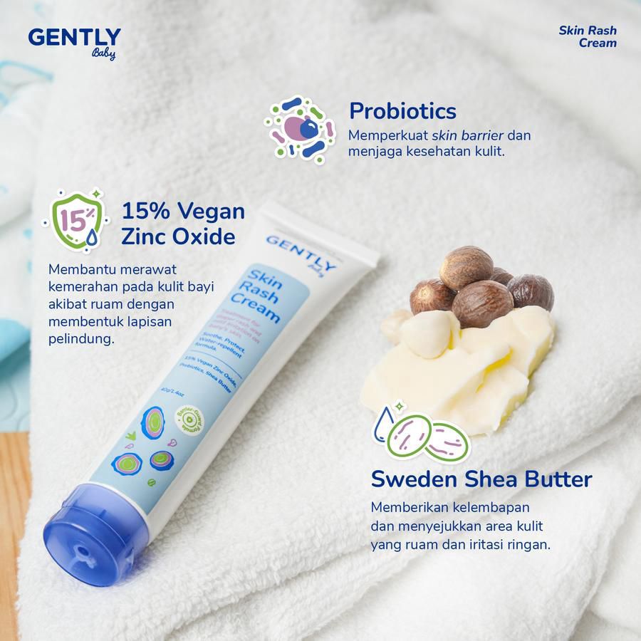 Gently Baby Skin Rash Cream Perawatan Bayi 40gram