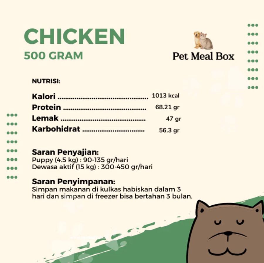 Pet Meal Box Cooked Chicken Wet Dog Food