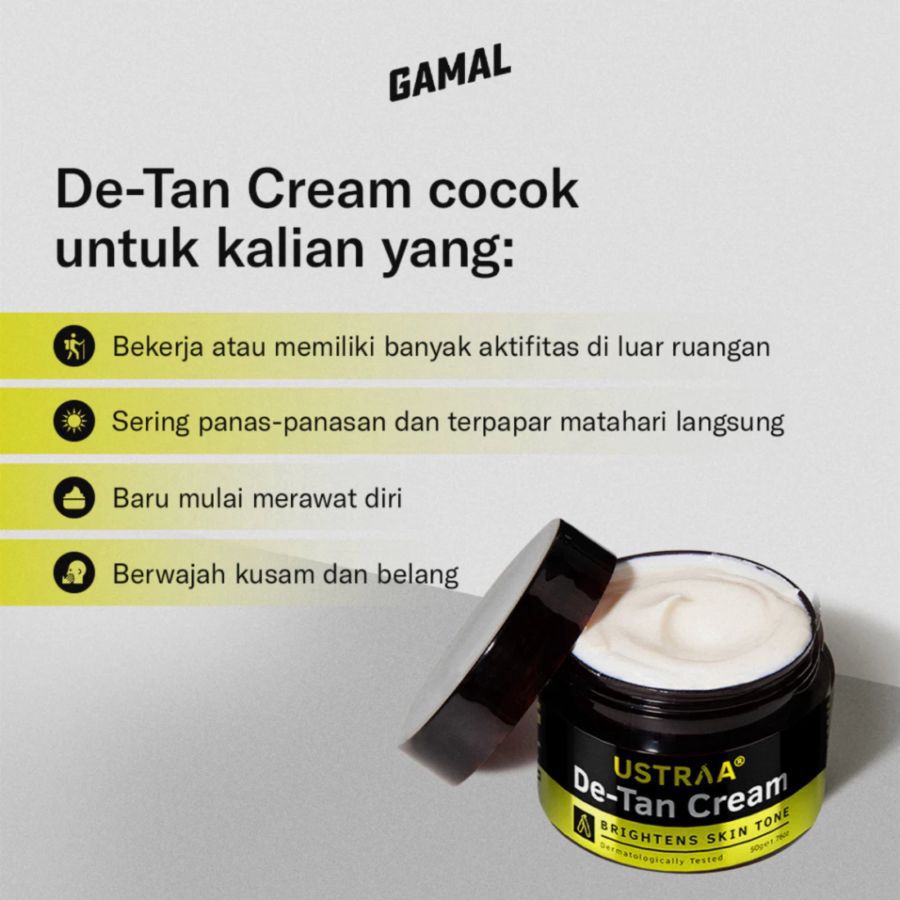 GAMAL Ustraa De-Tan Berighten Face Cream 50gram