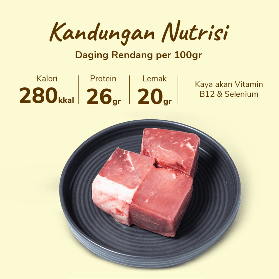 Daging Sapi Rendang Import Astro Farm 500gram