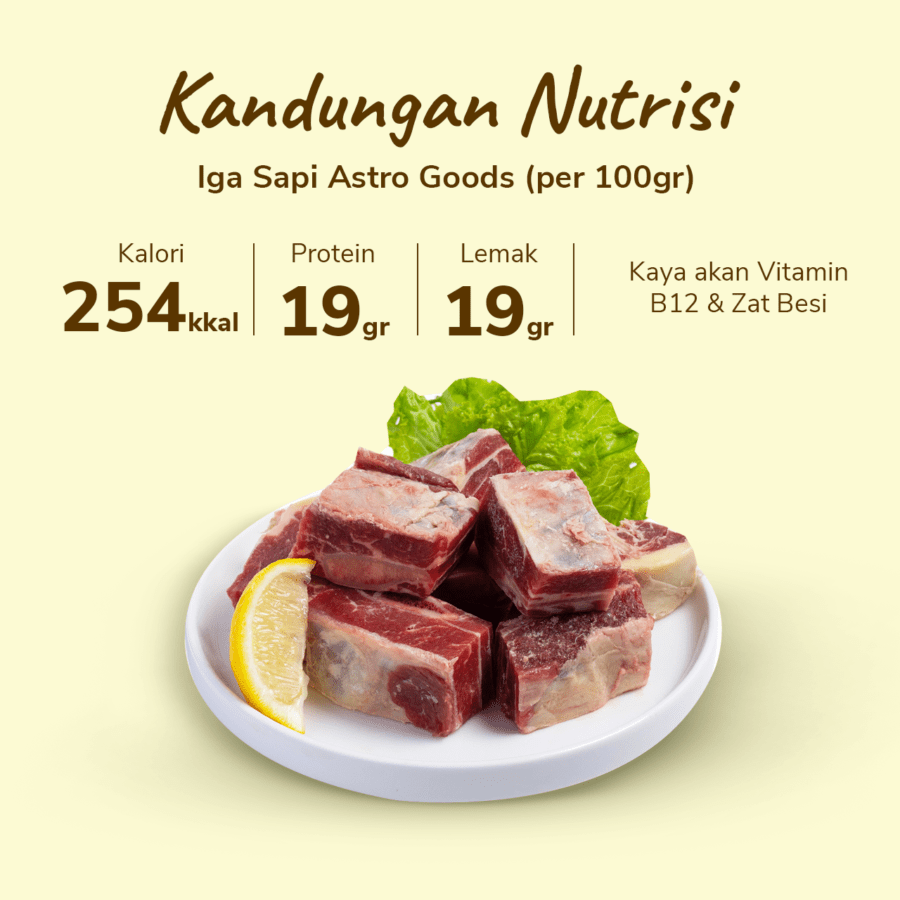 Iga Sapi Import Astro Farm 500gram