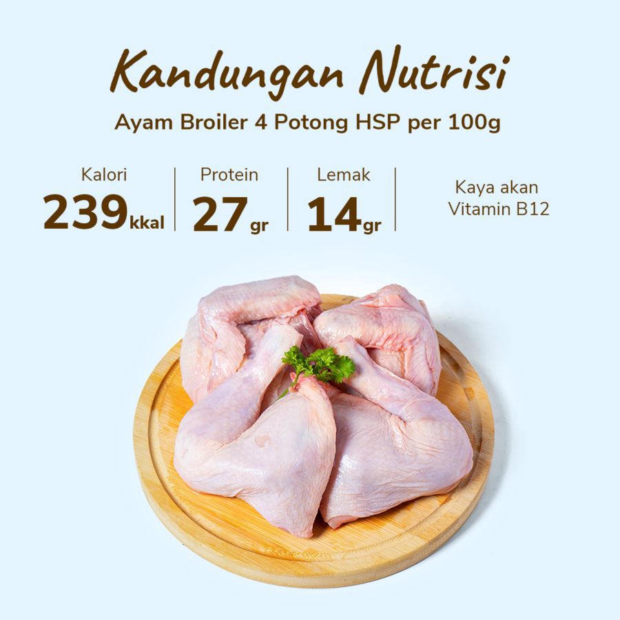 Ayam Broiler 4 Potong HSP