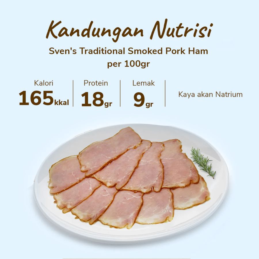 Sven's Traditional Smoked Pork Ham 100gram