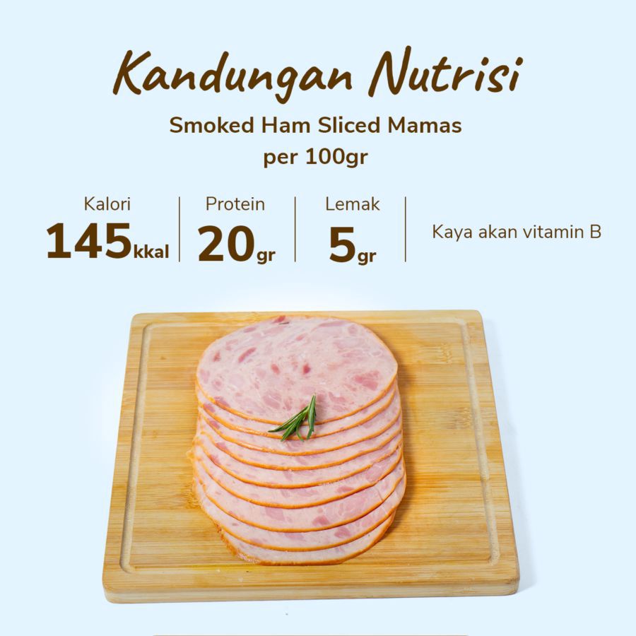 Smoked Ham Sliced Mamas 250gram