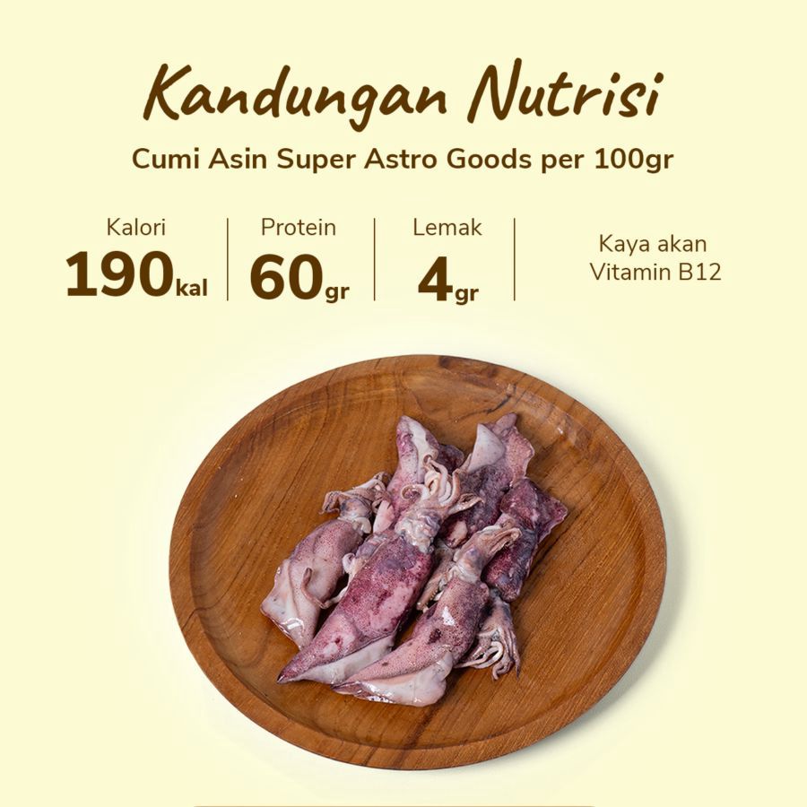 Cumi Asin Super Astro Farm 100gram