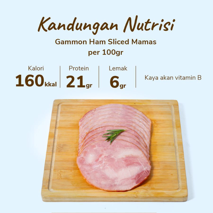 Gammon Ham Sliced Mamas 250gram