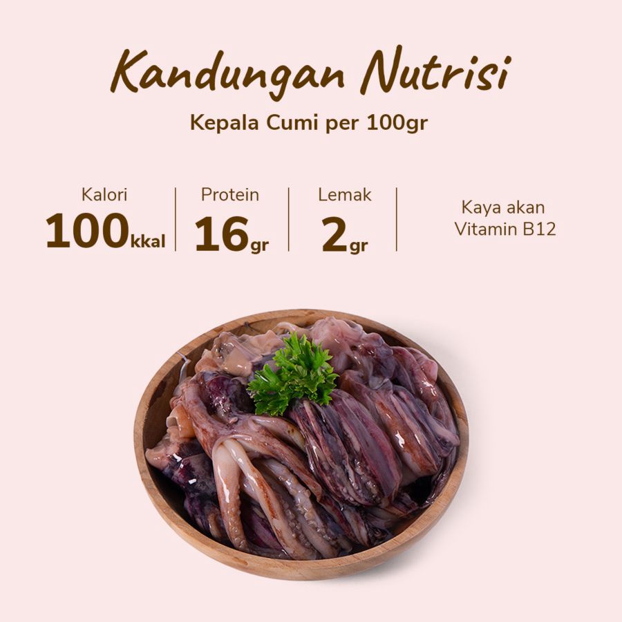 Kepala Cumi 500gram