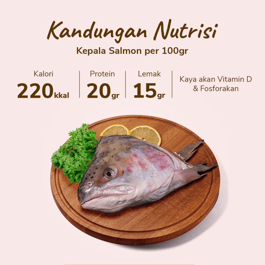 Kepala Salmon 1pcs