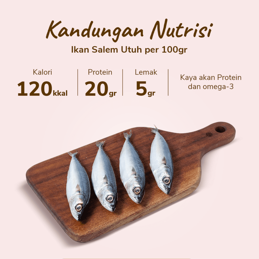 Ikan Salem Utuh 400-500gram