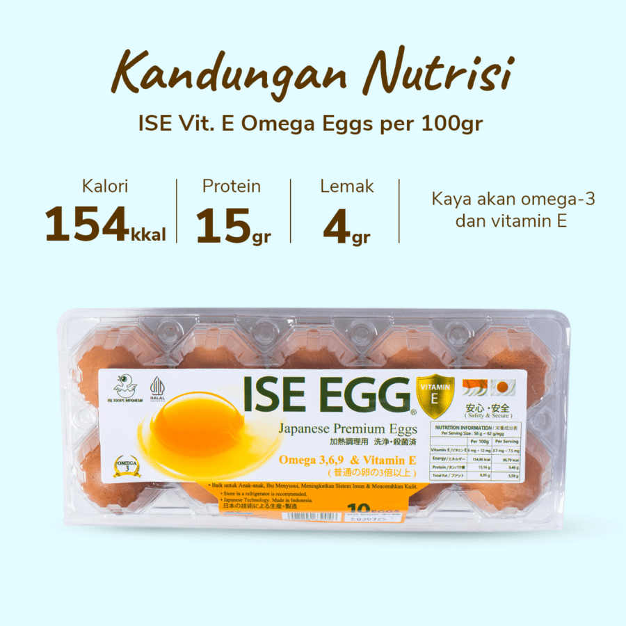 ISE Vitamin E Omega Eggs 10butir