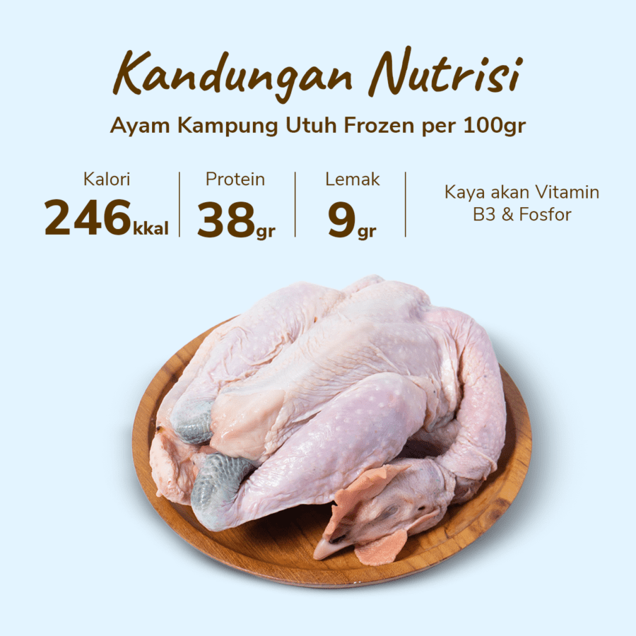 Ayam Kampung Utuh Frozen Astro Farm 900gram