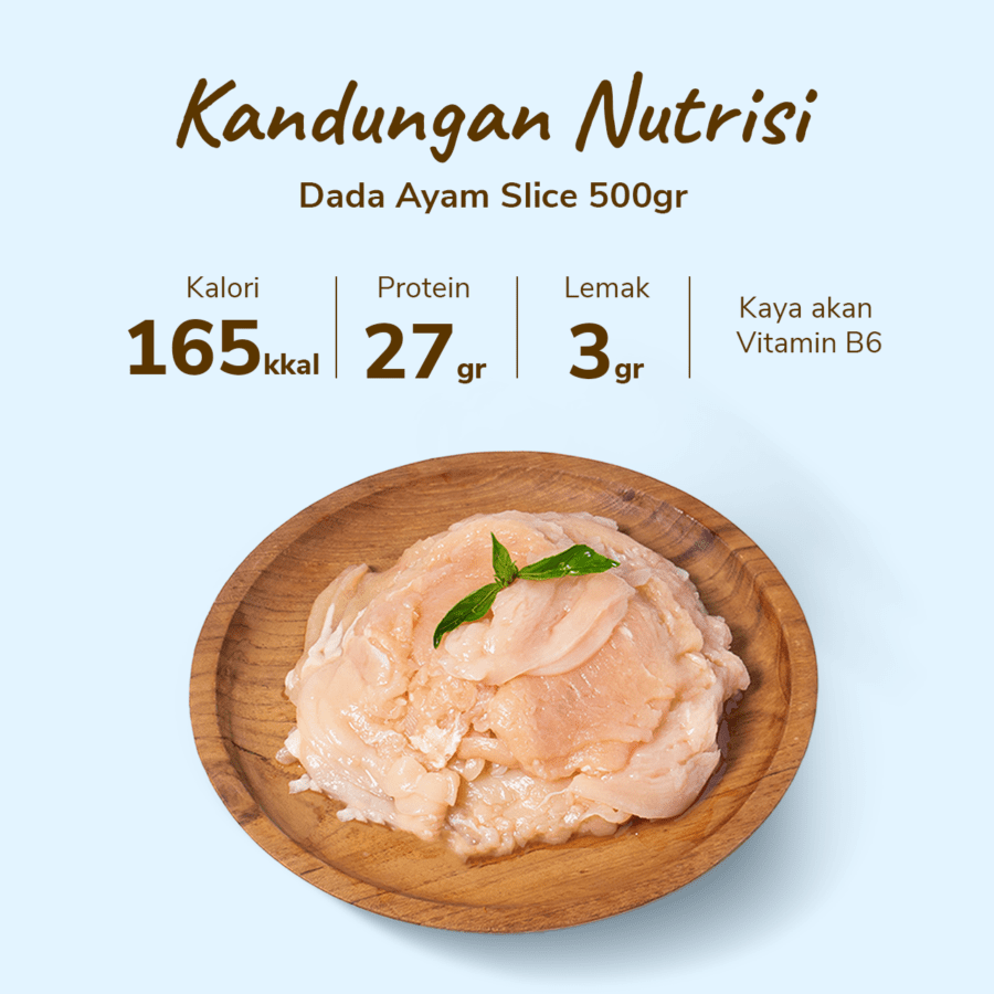 Dada Ayam Slice Astro Farm 450-550gram 1pack