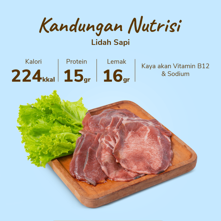 Lidah Sapi Slice Import Astro Farm 250gram