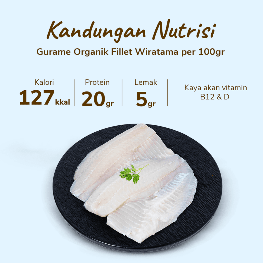 Gurame Organik Fillet Wiratama 400-500gram