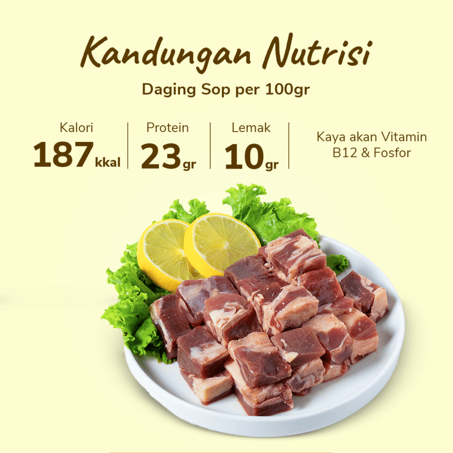 Daging Sop Import Astro Farm 500gram