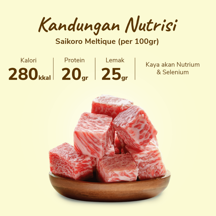 Beef Saikoro Meltique Import 500gram