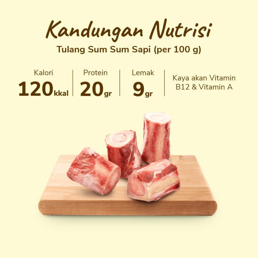 Sum Sum Tulang Sapi Import Astro Farm 500gram