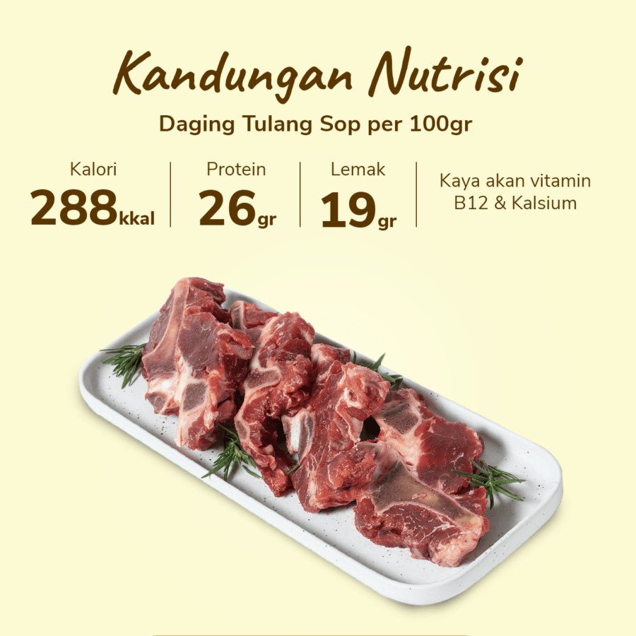 Daging Tulang Sop Import Astro Farm 500gram