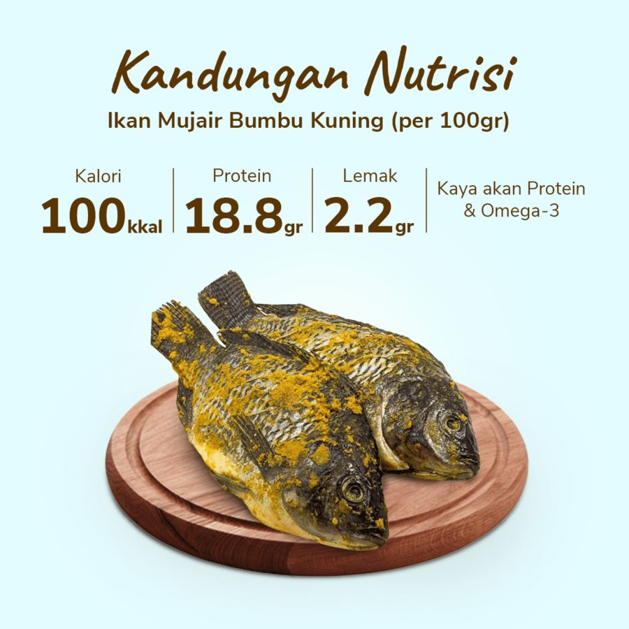 Ikan Mujair Bumbu Kuning Astro Farm 400gram