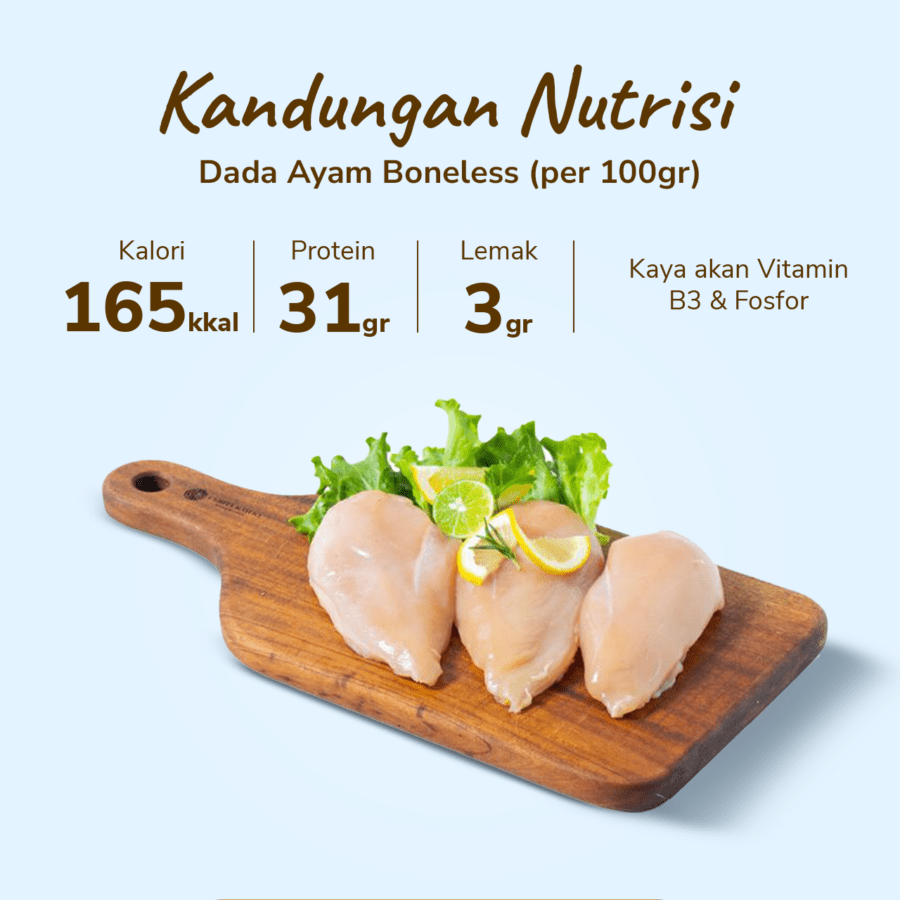 Dada Ayam Boneless Sreeya 450-550gram