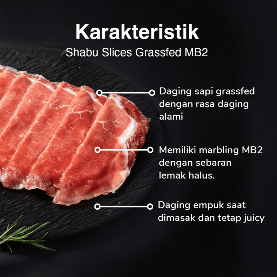 Shabu Slices Grassfed MB2 Astro Farm Signature 250gram 250gram