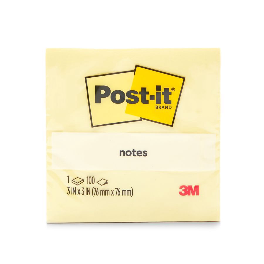 3M Post-It Notes Yellow 1pack