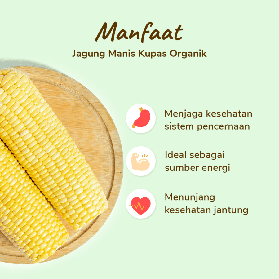 Jagung Manis Kupas Organik 500gram