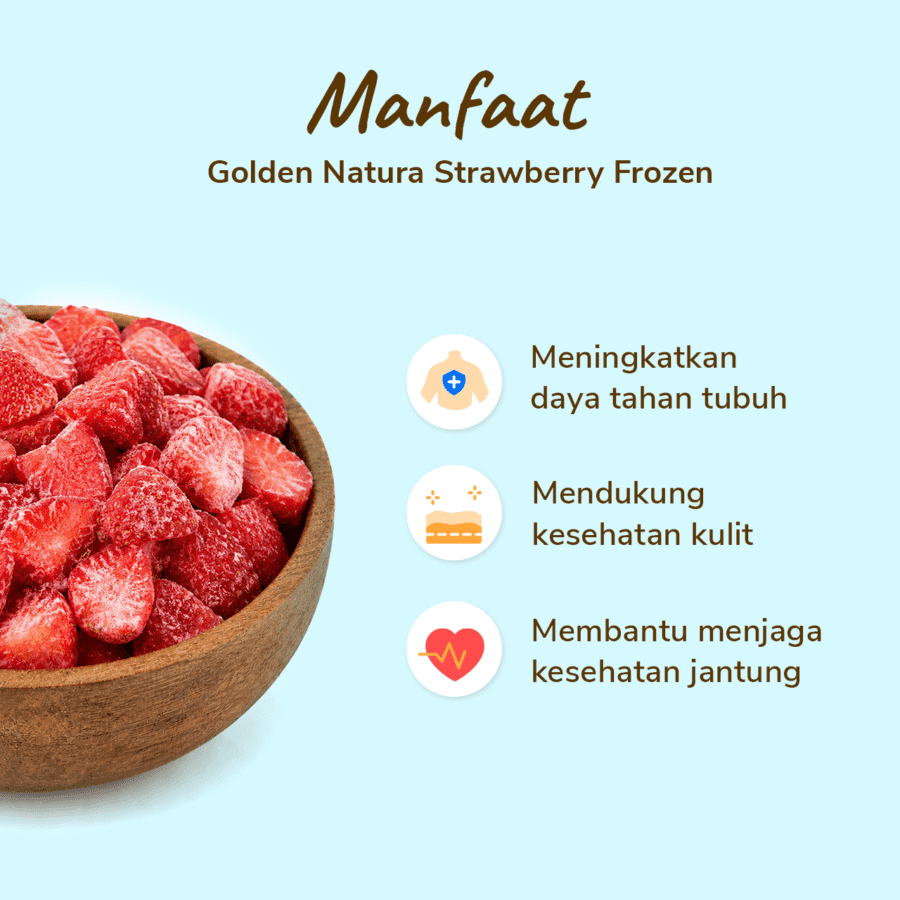 Golden Natura Strawberry Frozen 450gram