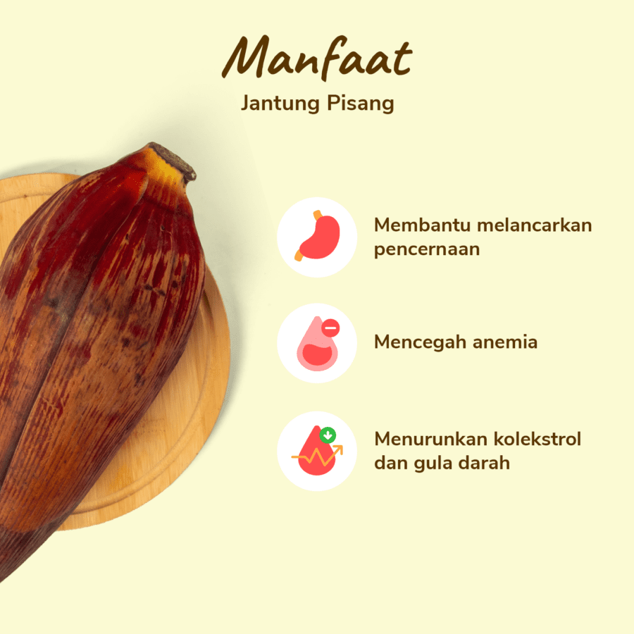Jantung Pisang Astro Farm 900-1200 gram 1pack