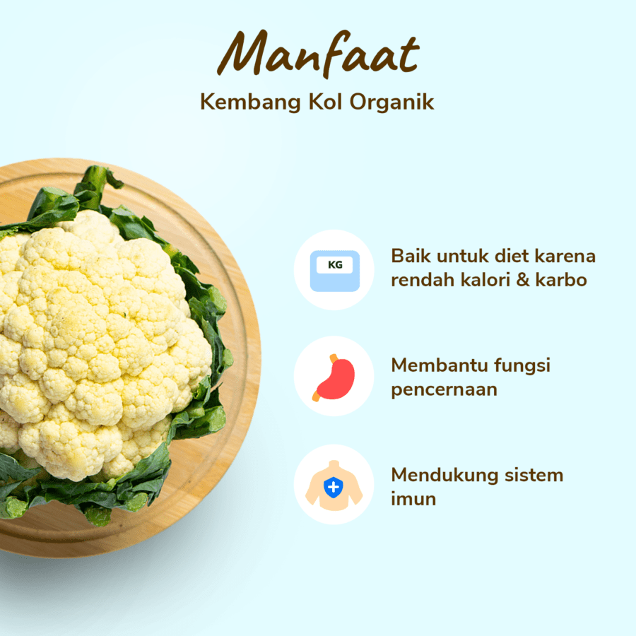 Kembang Kol Organik 500gram