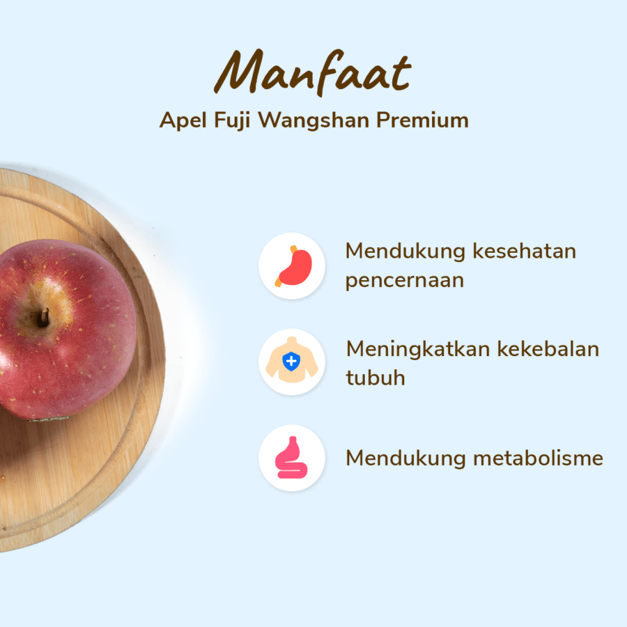 Apel Fuji Wangshan Premium 2 pcs 400-600gram