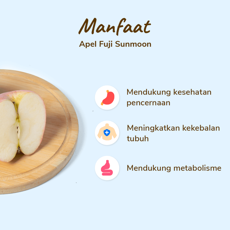 Apel Fuji Sunmoon 2 pcs 400-500gram